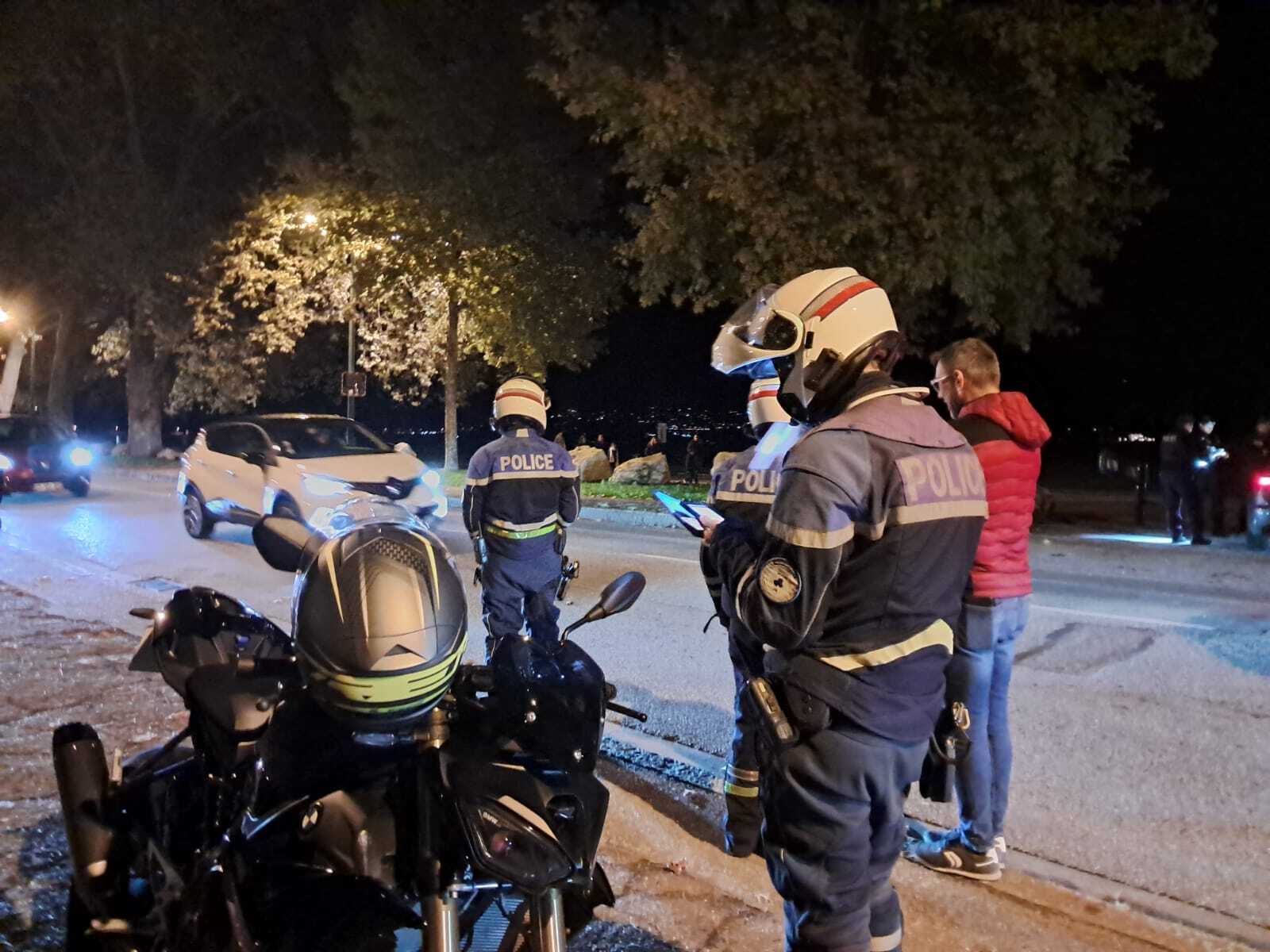 Un contrôle a eu lieu près de la préfecture de Haute-Savoie. - Photo : Alexis Fernandez