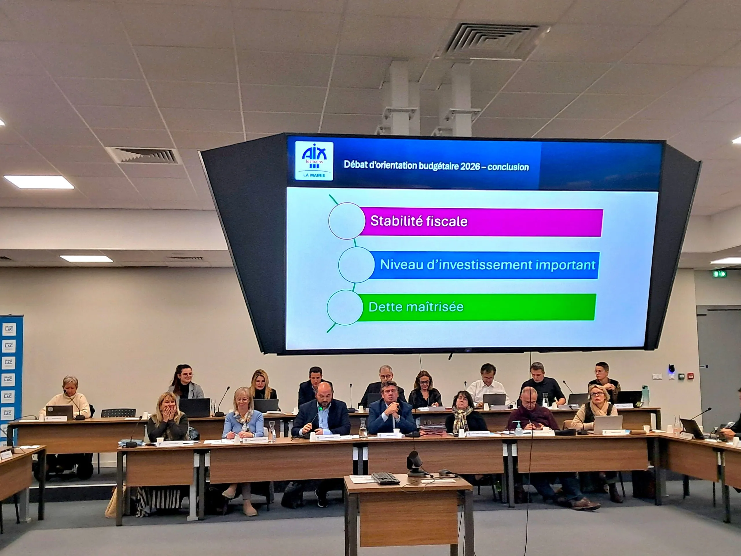 Orientation budgétaire 2026 : 10M€ pour la poursuite des projets d'investissement