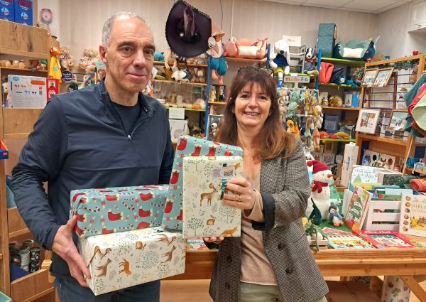 Corinne et Louis ont ouvert leur magasin de jouets place Clémenceau en 2004.