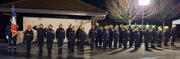 Le corps des soldats du feu de Gruffy-Mûres.