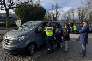 Pendant le contrôle des VTC.