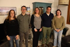 Une partie de la liste "Bloye, parlons-en". De gauche à droite : Laura Tardivel, Gilles Rassat, Claire Nonin, Julien Vannier et Isabelle Bouchet.