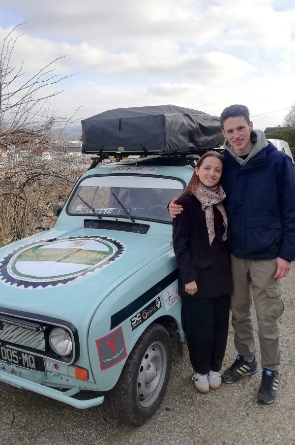 Ilona et Maxime prêts pour l'aventure.