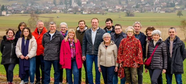 Les candidats de la liste ménée par Robin Petit-Roulet, "Gruffy demain".