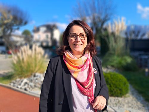 Marina Ferrari, cheffe de file de la liste "Aix Passionnément" (liste enregistrée MoDem au ministère de l'Intérieur).