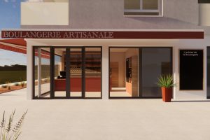 Esquisse de la future boulangerie.