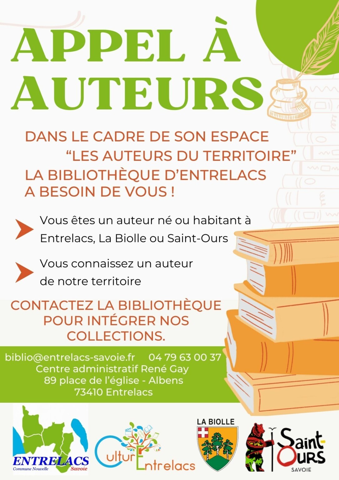 Sophie Saint, responsable de la bibliothèque, près de l'étagère dédiée aux auteurs locaux. - Photo Claire Castelar