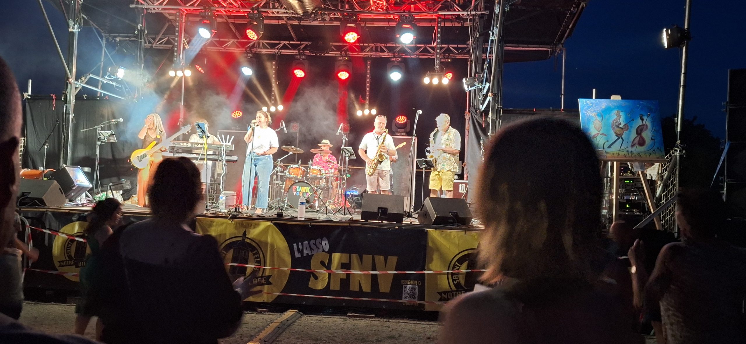 Musique. Le groupe Funk You Up revisitait Funk, Soul et Pop avec une énergie explosive. - ©Florence Milhomme