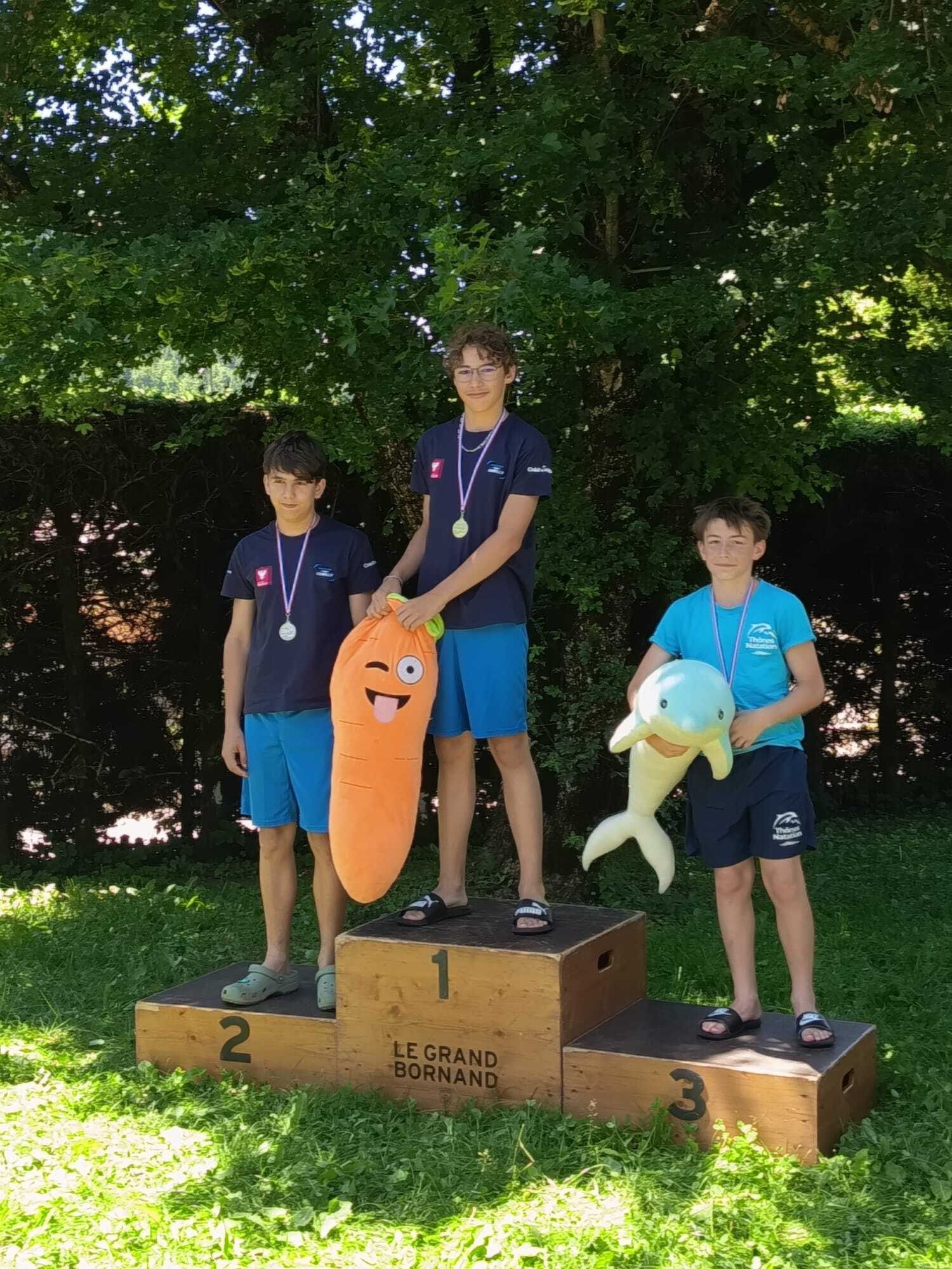 Noé et Louka, 50m nage libre. -
