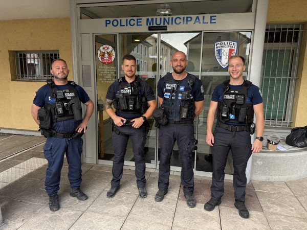 De gauche à droite : Loïc, Mathias, David et Benjamin.