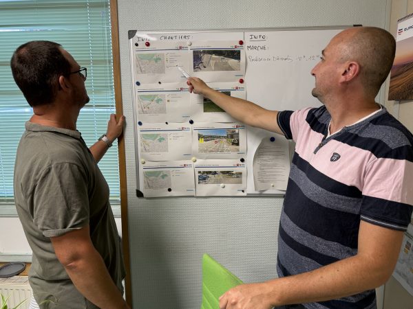 Jérôme et Mickaël sont les chevilles ouvrières de l'occupation du domaine public.