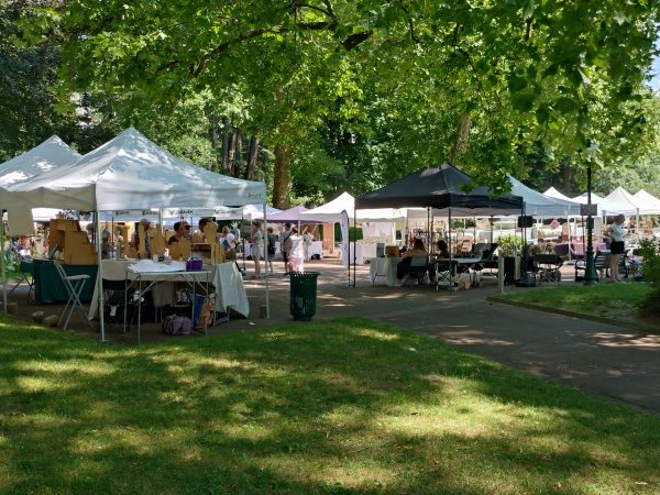 Accueil 78 La canicule na pas eu raison du marche des createurs ou producteurs et artisans locaux ont repondu presents pour cet evenement