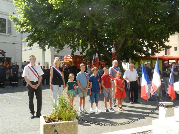 Lors de la cérémonie.