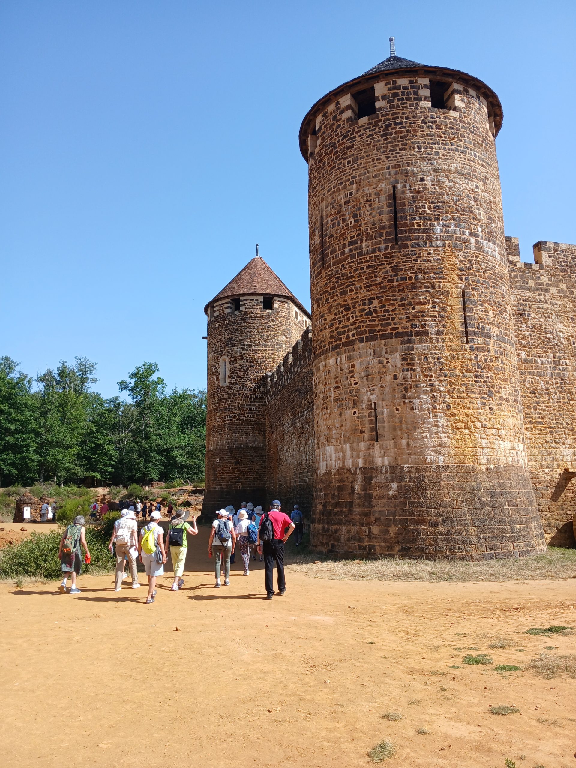 Guédelon. Sur le chantier de Guédelon. -