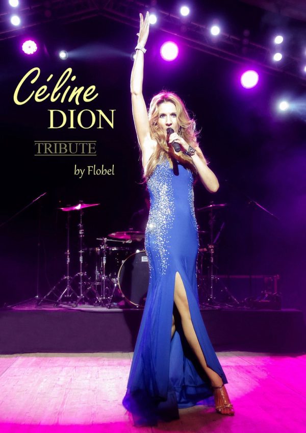 Flobel lors de son spectacle hommage à Céline Dion.