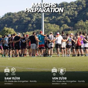 A noter les matchs de préparation.
