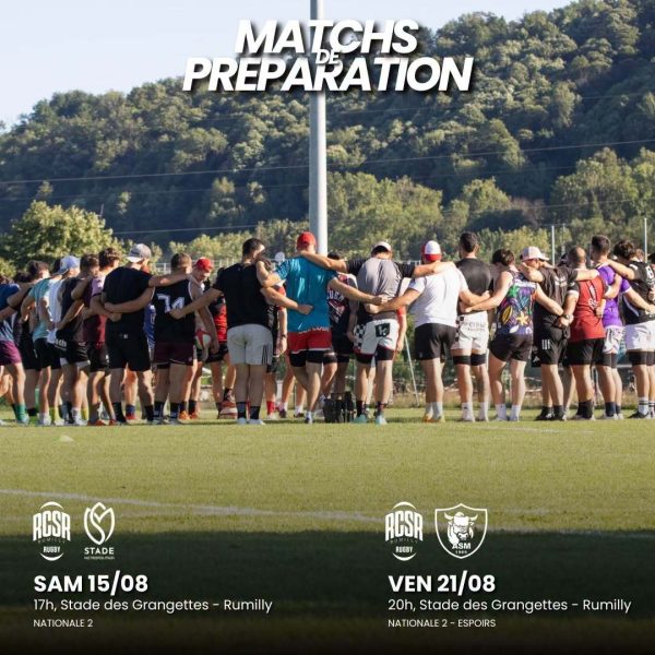 A noter les matchs de préparation.