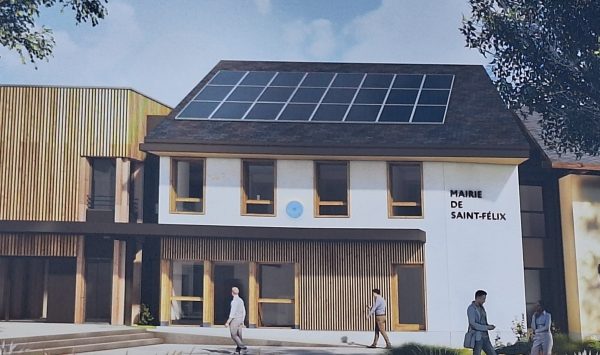 Le projet de façade de la nouvelle mairie de Saint-Félix