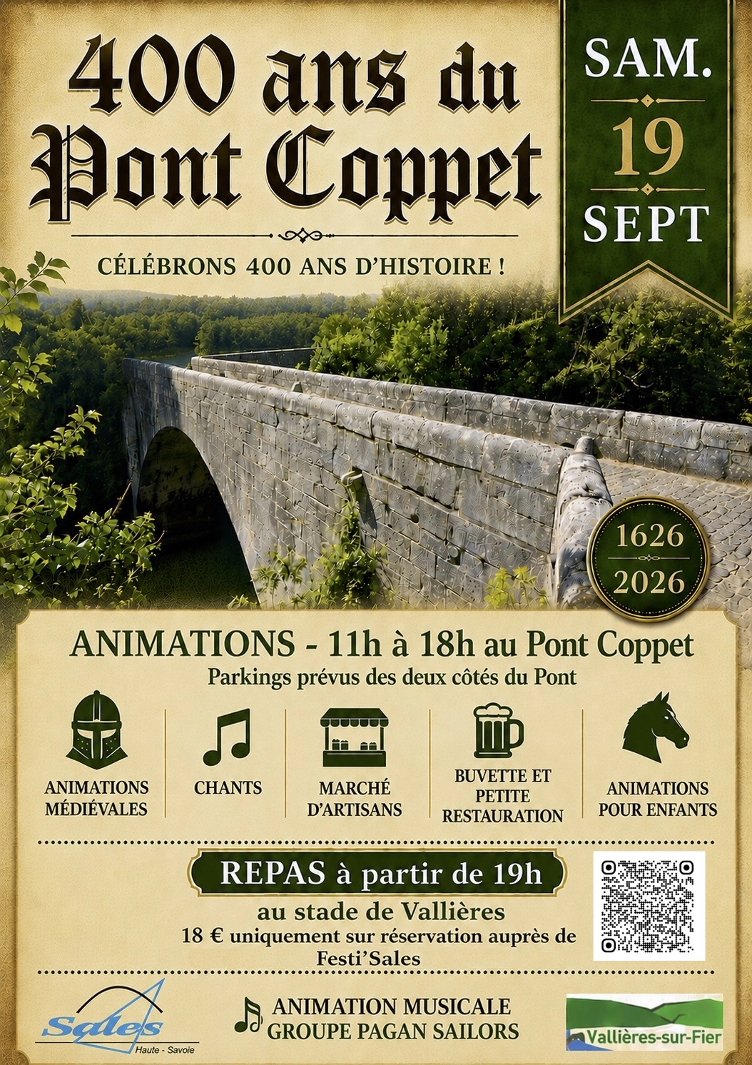 Un samedi de fête pour les 400 ans du pont Coppet