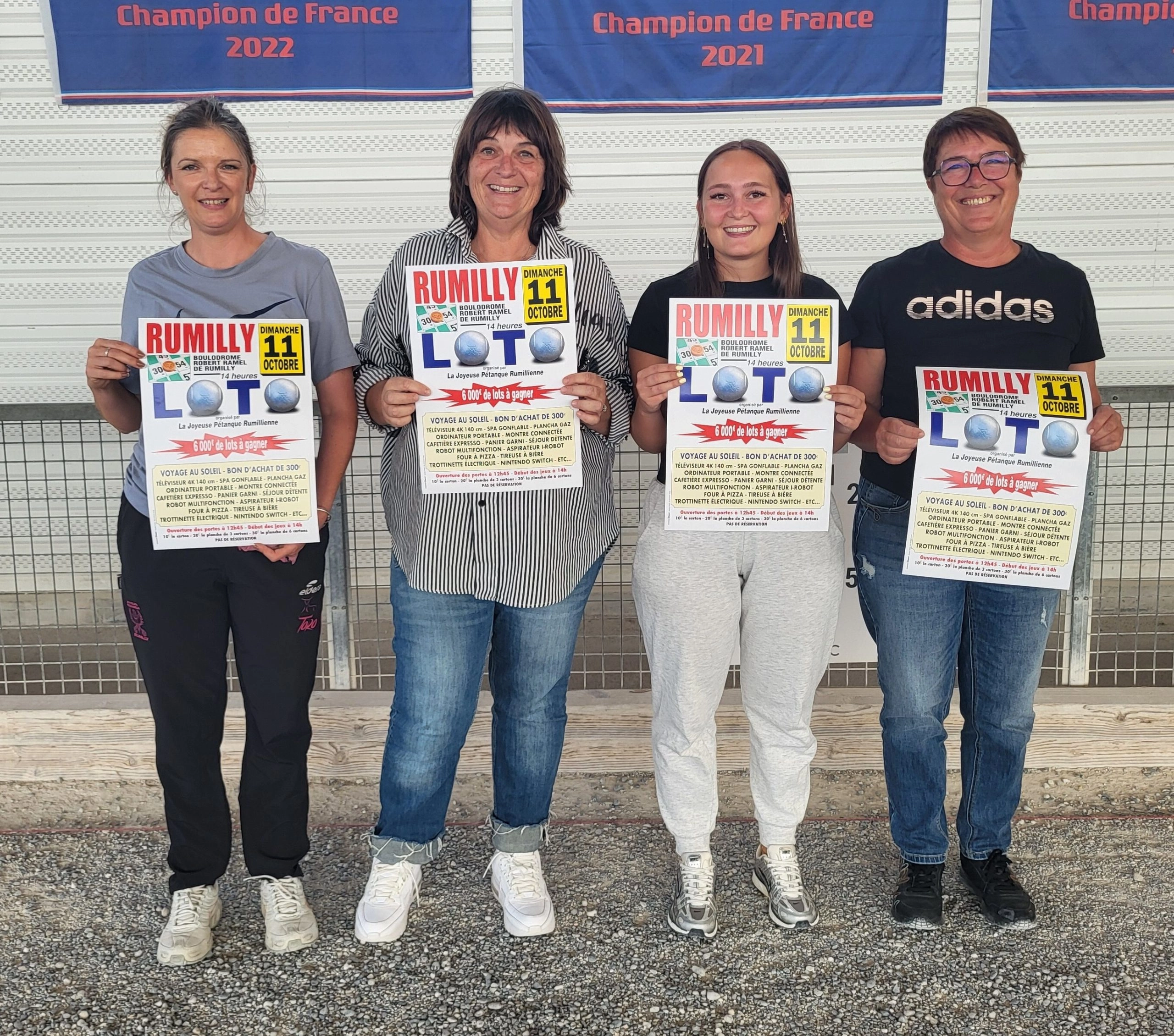 En pleine préparation de son loto...