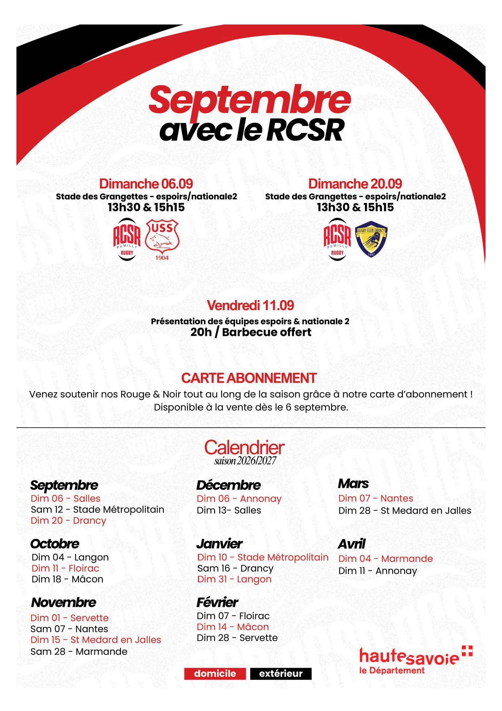 Rugby : le RCSR lance sa saison avec un supplément spécial de 4 pages