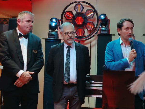 Jean Sébastien Alfonsi, PDG du groupe Epikur, Gilles Mocellin DGS de la Ville d'Aix-les-Bains et Nicolas Vairyo adjoint de la ville d'Aix-les-Bains en charge de l'urbanisme.